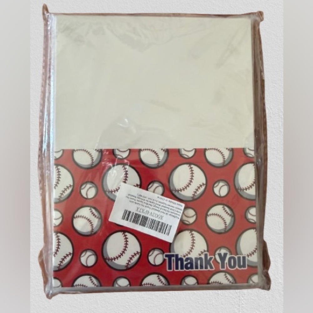 Baseball Themed Thank You Cards